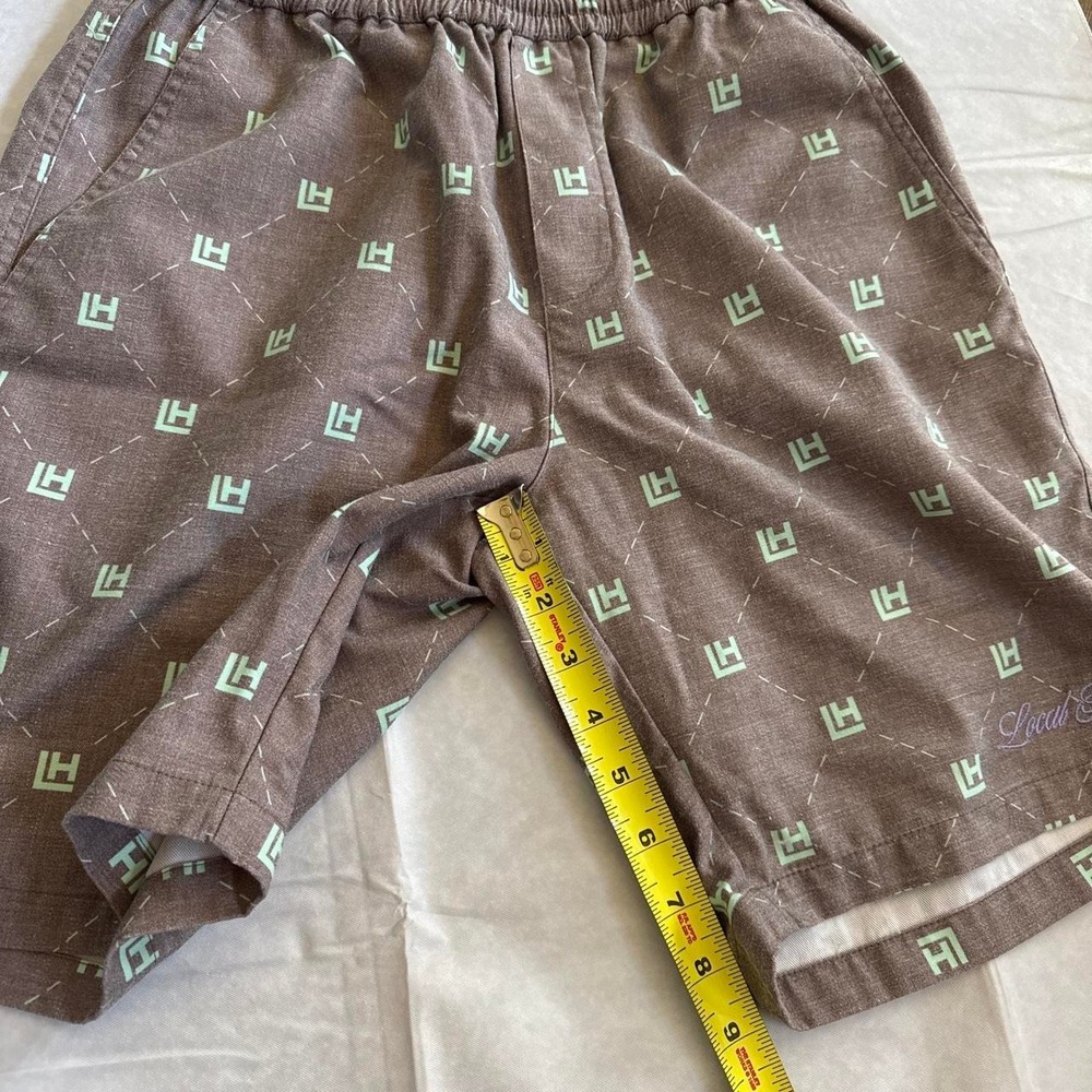 Local Heroes LH Monogram Brown Shorts Style AW22P0024 Size M - Picture 5 of 8